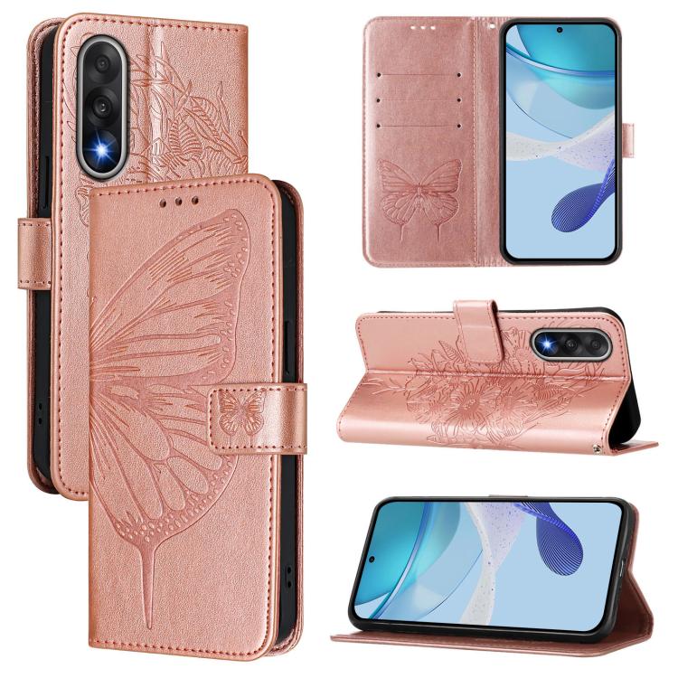 Embossed Butterfly Leather Phone Case, For OnePlus Turbo 6X Pro 5G, For OnePlus Turbo 6, For OnePlus Ace 5 Ultra, For OnePlus Ace 5 Racing, For OnePlus Ace 5 Pro / Ace 5, For OnePlus Nord 4 5G