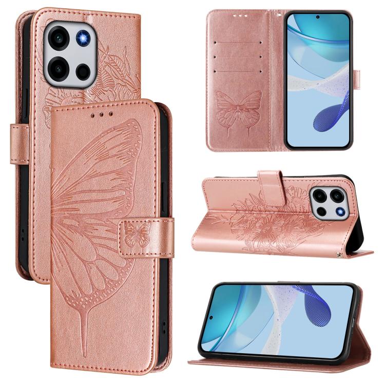 Embossed Butterfly Leather Phone Case, For OnePlus Turbo 6X Pro 5G, For OnePlus Turbo 6, For OnePlus Ace 5 Ultra, For OnePlus Ace 5 Racing, For OnePlus Ace 5 Pro / Ace 5, For OnePlus Nord 4 5G