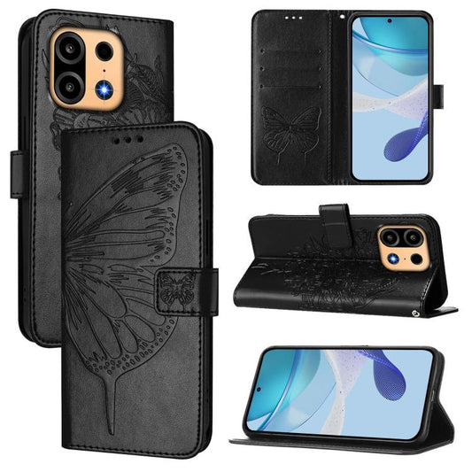 Embossed Butterfly Leather Phone Case, For OnePlus Turbo 6X Pro 5G, For OnePlus Turbo 6, For OnePlus Ace 5 Ultra, For OnePlus Ace 5 Racing, For OnePlus Ace 5 Pro / Ace 5, For OnePlus Nord 4 5G