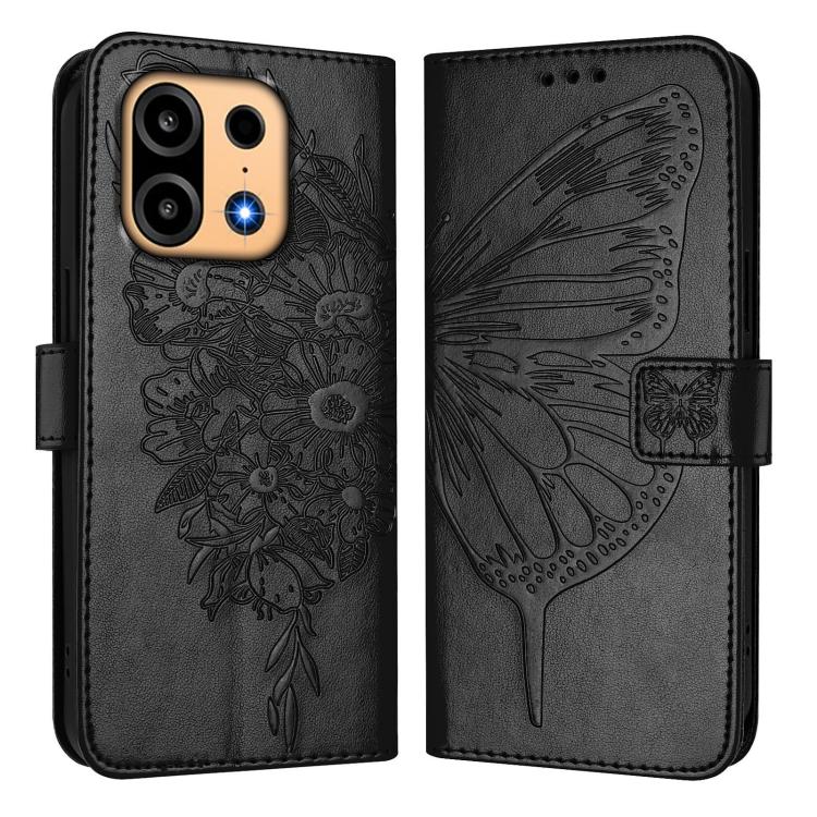 Embossed Butterfly Leather Phone Case, For OnePlus Turbo 6X Pro 5G, For OnePlus Turbo 6, For OnePlus Ace 5 Ultra, For OnePlus Ace 5 Racing, For OnePlus Ace 5 Pro / Ace 5, For OnePlus Nord 4 5G