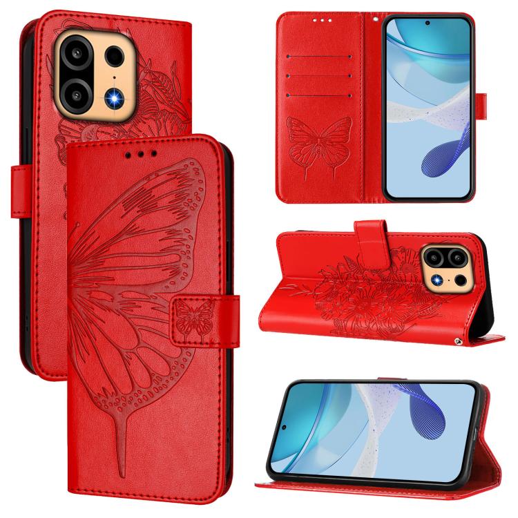Embossed Butterfly Leather Phone Case, For OnePlus Turbo 6X Pro 5G, For OnePlus Turbo 6, For OnePlus Ace 5 Ultra, For OnePlus Ace 5 Racing, For OnePlus Ace 5 Pro / Ace 5, For OnePlus Nord 4 5G