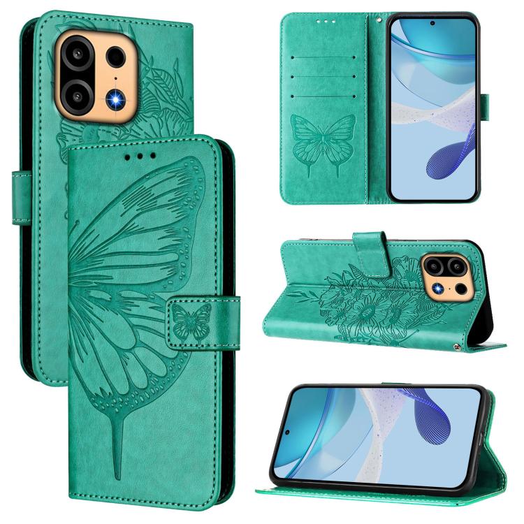 Embossed Butterfly Leather Phone Case, For OnePlus Turbo 6X Pro 5G, For OnePlus Turbo 6, For OnePlus Ace 5 Ultra, For OnePlus Ace 5 Racing, For OnePlus Ace 5 Pro / Ace 5, For OnePlus Nord 4 5G
