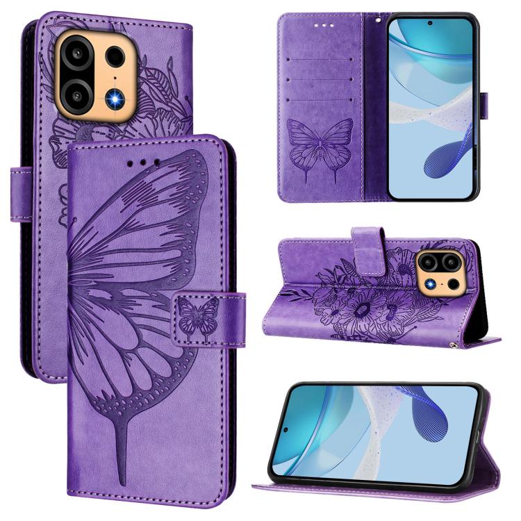 Embossed Butterfly Leather Phone Case, For OnePlus Turbo 6X Pro 5G, For OnePlus Turbo 6, For OnePlus Ace 5 Ultra, For OnePlus Ace 5 Racing, For OnePlus Ace 5 Pro / Ace 5, For OnePlus Nord 4 5G