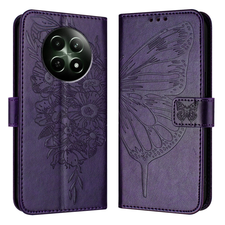 Embossed Butterfly Leather Phone Case, For Realme 12 5G Global, For Realme Note 50 4G Global / C51 4G, For Realme 12 Pro 5G / 12 Pro+ 5G Global, For Realme C67 4G Global, For Realme C67 5G India/Narzo 60x Global, For Realme 11 4G Global