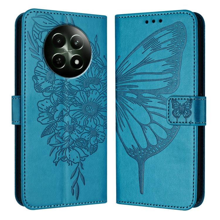 Embossed Butterfly Leather Phone Case, For Realme 12 5G Global, For Realme Note 50 4G Global / C51 4G, For Realme 12 Pro 5G / 12 Pro+ 5G Global, For Realme C67 4G Global, For Realme C67 5G India/Narzo 60x Global, For Realme 11 4G Global