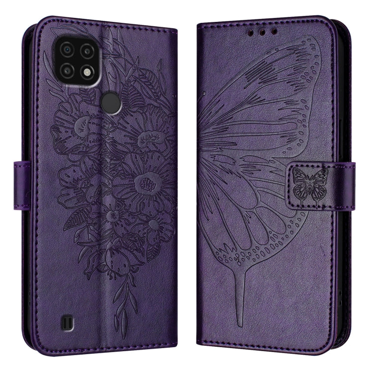 Embossed Butterfly Leather Phone Case, For Realme 10T 5G / 10s 5G / 9i 5G India, For Realme C30 4G/C30s/Narzo 50i Prime, For Realme GT Neo 3T, For Realme V23 / Narzo 50 5G, For Realme C20 / C11 2021 / C21, For Realme C21Y