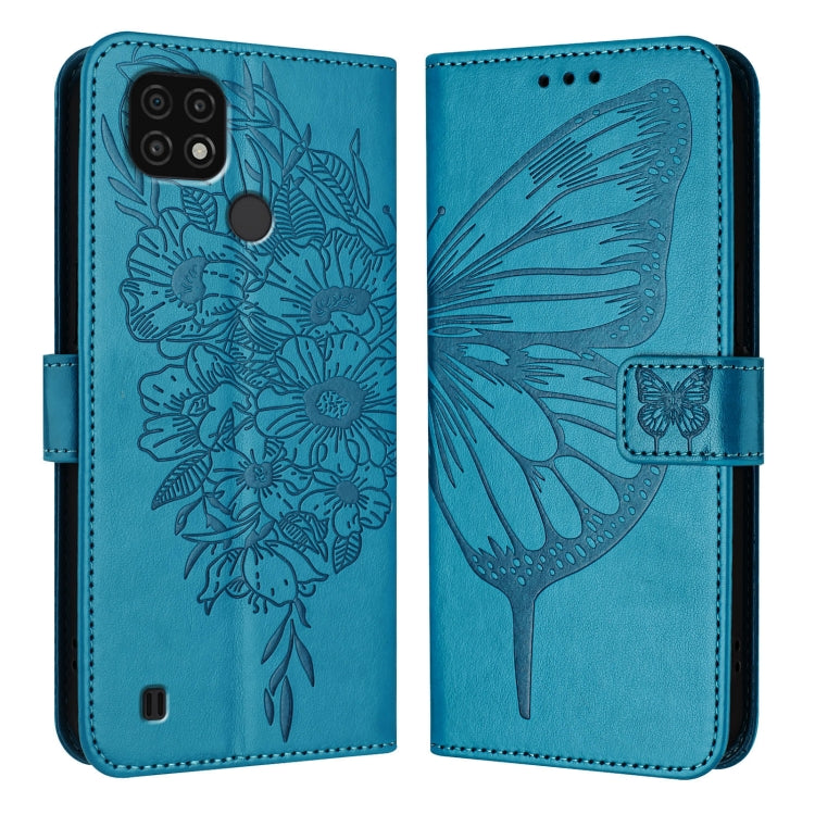 Embossed Butterfly Leather Phone Case, For Realme 10T 5G / 10s 5G / 9i 5G India, For Realme C30 4G/C30s/Narzo 50i Prime, For Realme GT Neo 3T, For Realme V23 / Narzo 50 5G, For Realme C20 / C11 2021 / C21, For Realme C21Y