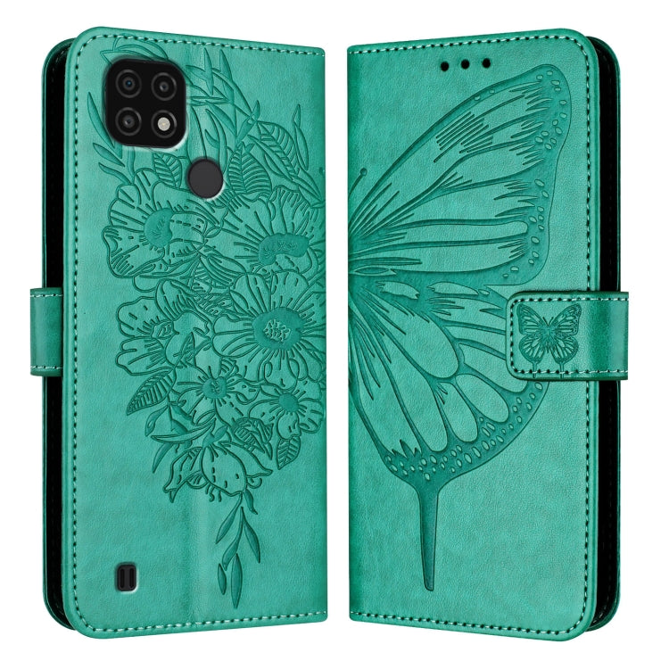 Embossed Butterfly Leather Phone Case, For Realme 10T 5G / 10s 5G / 9i 5G India, For Realme C30 4G/C30s/Narzo 50i Prime, For Realme GT Neo 3T, For Realme V23 / Narzo 50 5G, For Realme C20 / C11 2021 / C21, For Realme C21Y