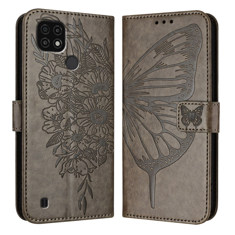 Embossed Butterfly Leather Phone Case, For Realme 10T 5G / 10s 5G / 9i 5G India, For Realme C30 4G/C30s/Narzo 50i Prime, For Realme GT Neo 3T, For Realme V23 / Narzo 50 5G, For Realme C20 / C11 2021 / C21, For Realme C21Y