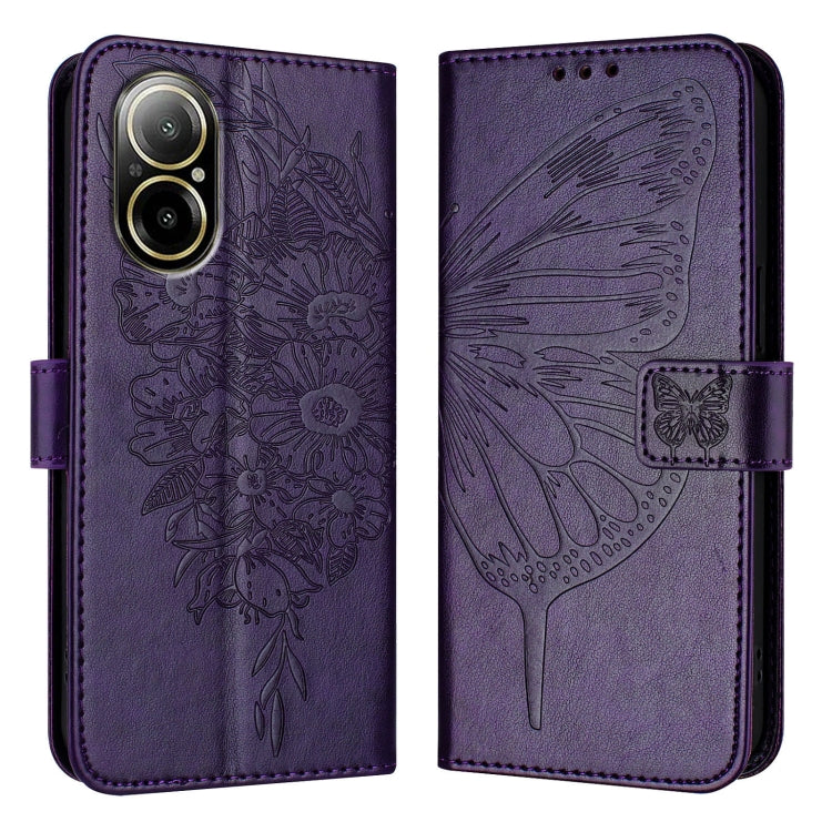 Embossed Butterfly Leather Phone Case, For Realme 12 5G Global, For Realme Note 50 4G Global / C51 4G, For Realme 12 Pro 5G / 12 Pro+ 5G Global, For Realme C67 4G Global, For Realme C67 5G India/Narzo 60x Global, For Realme 11 4G Global