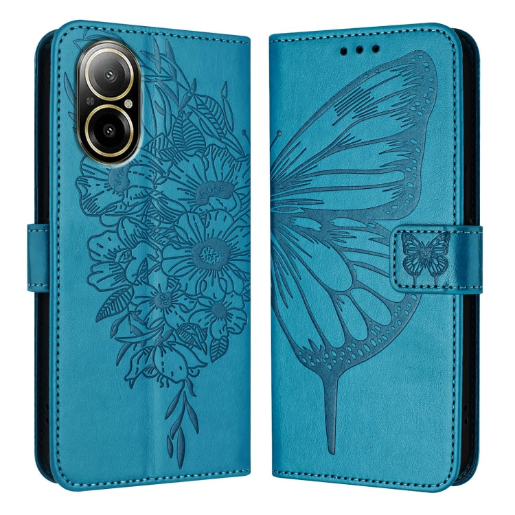 Embossed Butterfly Leather Phone Case, For Realme 12 5G Global, For Realme Note 50 4G Global / C51 4G, For Realme 12 Pro 5G / 12 Pro+ 5G Global, For Realme C67 4G Global, For Realme C67 5G India/Narzo 60x Global, For Realme 11 4G Global