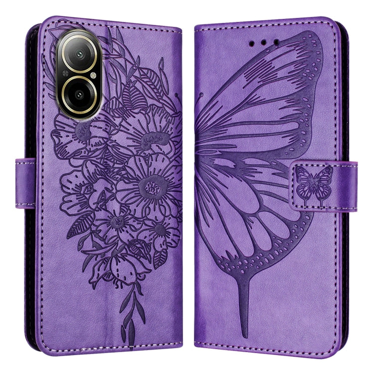 Embossed Butterfly Leather Phone Case, For Realme 12 5G Global, For Realme Note 50 4G Global / C51 4G, For Realme 12 Pro 5G / 12 Pro+ 5G Global, For Realme C67 4G Global, For Realme C67 5G India/Narzo 60x Global, For Realme 11 4G Global