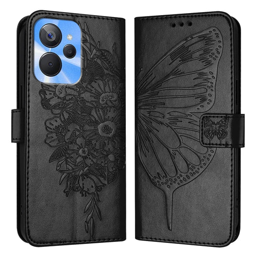 Embossed Butterfly Leather Phone Case, For Realme 10T 5G / 10s 5G / 9i 5G India, For Realme C30 4G/C30s/Narzo 50i Prime, For Realme GT Neo 3T, For Realme V23 / Narzo 50 5G, For Realme C20 / C11 2021 / C21, For Realme C21Y