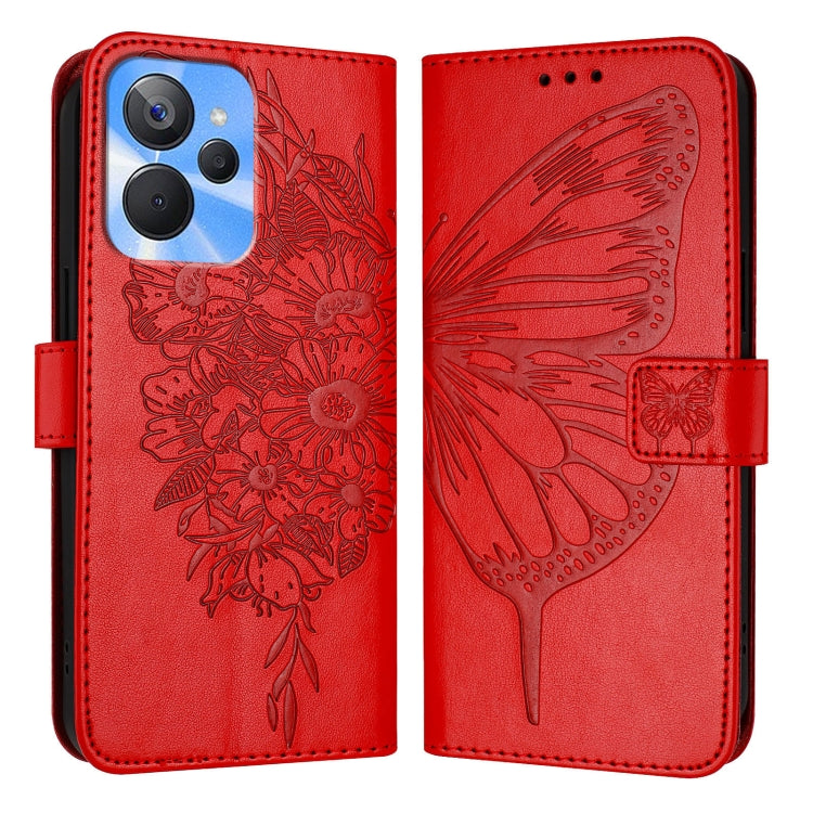 Embossed Butterfly Leather Phone Case, For Realme 10T 5G / 10s 5G / 9i 5G India, For Realme C30 4G/C30s/Narzo 50i Prime, For Realme GT Neo 3T, For Realme V23 / Narzo 50 5G, For Realme C20 / C11 2021 / C21, For Realme C21Y