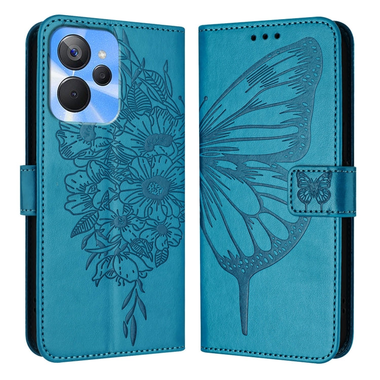 Embossed Butterfly Leather Phone Case, For Realme 10T 5G / 10s 5G / 9i 5G India, For Realme C30 4G/C30s/Narzo 50i Prime, For Realme GT Neo 3T, For Realme V23 / Narzo 50 5G, For Realme C20 / C11 2021 / C21, For Realme C21Y