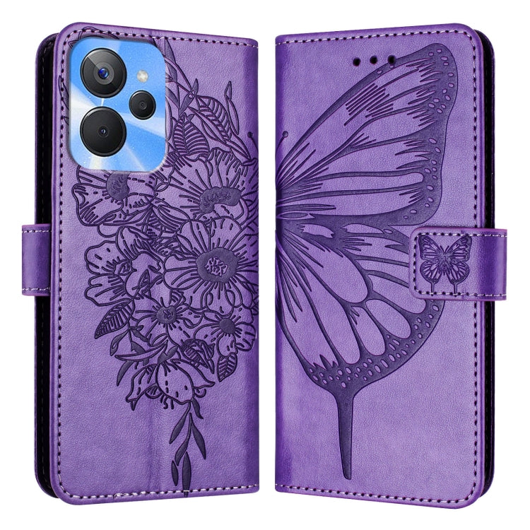 Embossed Butterfly Leather Phone Case, For Realme 10T 5G / 10s 5G / 9i 5G India, For Realme C30 4G/C30s/Narzo 50i Prime, For Realme GT Neo 3T, For Realme V23 / Narzo 50 5G, For Realme C20 / C11 2021 / C21, For Realme C21Y