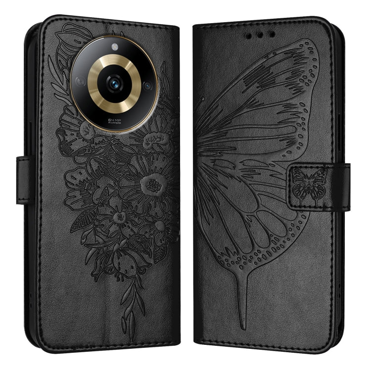 Embossed Butterfly Leather Phone Case, For Realme 12 5G Global, For Realme Note 50 4G Global / C51 4G, For Realme 12 Pro 5G / 12 Pro+ 5G Global, For Realme C67 4G Global, For Realme C67 5G India/Narzo 60x Global, For Realme 11 4G Global