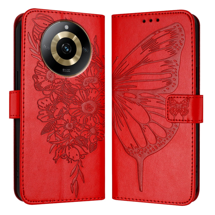 Embossed Butterfly Leather Phone Case, For Realme 12 5G Global, For Realme Note 50 4G Global / C51 4G, For Realme 12 Pro 5G / 12 Pro+ 5G Global, For Realme C67 4G Global, For Realme C67 5G India/Narzo 60x Global, For Realme 11 4G Global