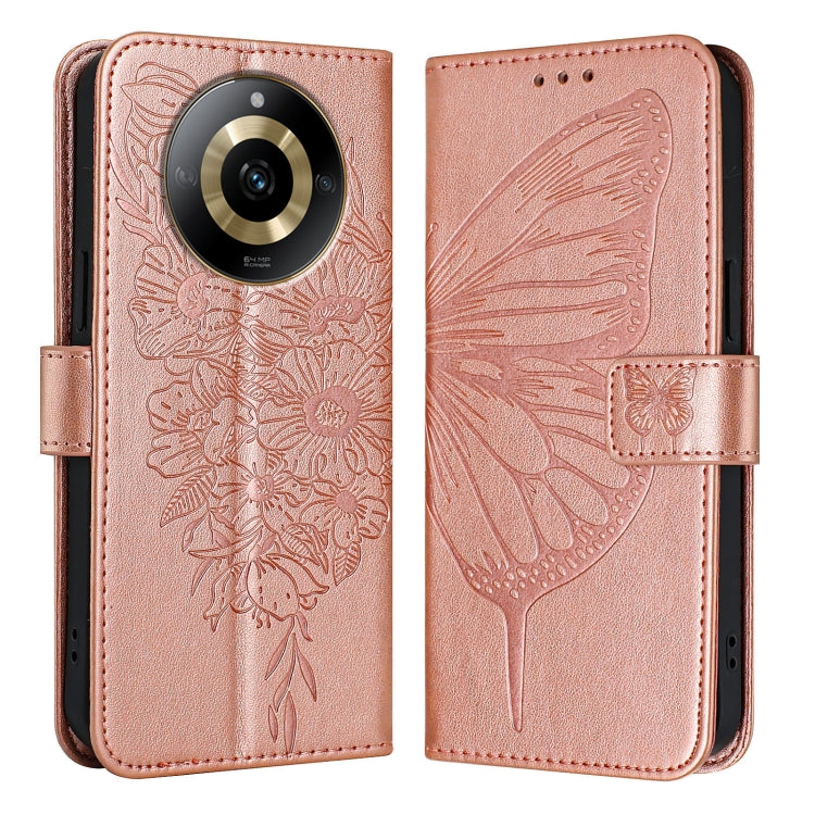 Embossed Butterfly Leather Phone Case, For Realme 12 5G Global, For Realme Note 50 4G Global / C51 4G, For Realme 12 Pro 5G / 12 Pro+ 5G Global, For Realme C67 4G Global, For Realme C67 5G India/Narzo 60x Global, For Realme 11 4G Global