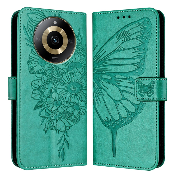Embossed Butterfly Leather Phone Case, For Realme 12 5G Global, For Realme Note 50 4G Global / C51 4G, For Realme 12 Pro 5G / 12 Pro+ 5G Global, For Realme C67 4G Global, For Realme C67 5G India/Narzo 60x Global, For Realme 11 4G Global