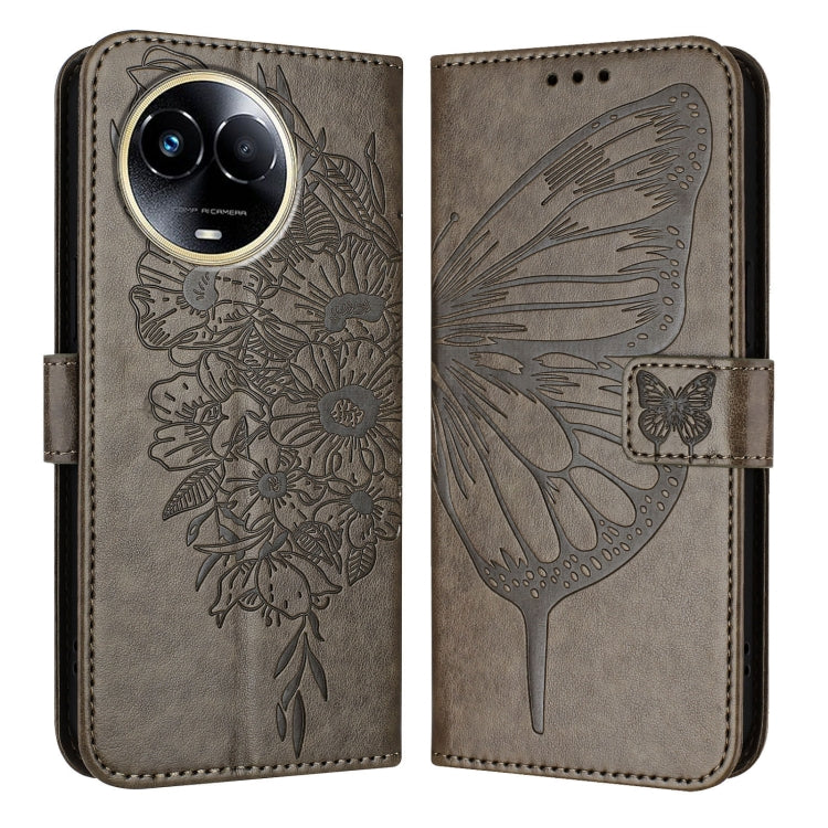 Embossed Butterfly Leather Phone Case, For Realme 12 5G Global, For Realme Note 50 4G Global / C51 4G, For Realme 12 Pro 5G / 12 Pro+ 5G Global, For Realme C67 4G Global, For Realme C67 5G India/Narzo 60x Global, For Realme 11 4G Global