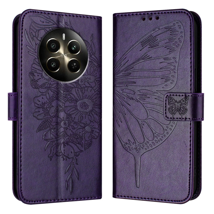 Embossed Butterfly Leather Phone Case, For Realme 14 Pro, For Realme GT7 Pro 5G, For Realme 13 Pro / 13 Pro+ 5G, For Realme GT 6 5G Global, For Realme GT 6T 5G Global, For Realme 12+ Global/Narzo 70 Pro India