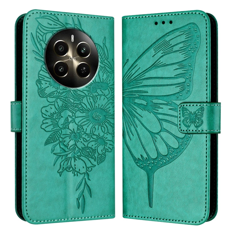 Embossed Butterfly Leather Phone Case, For Realme 14 Pro, For Realme GT7 Pro 5G, For Realme 13 Pro / 13 Pro+ 5G, For Realme GT 6 5G Global, For Realme GT 6T 5G Global, For Realme 12+ Global/Narzo 70 Pro India