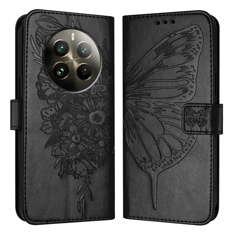 Embossed Butterfly Leather Phone Case, For Realme 12 5G Global, For Realme Note 50 4G Global / C51 4G, For Realme 12 Pro 5G / 12 Pro+ 5G Global, For Realme C67 4G Global, For Realme C67 5G India/Narzo 60x Global, For Realme 11 4G Global