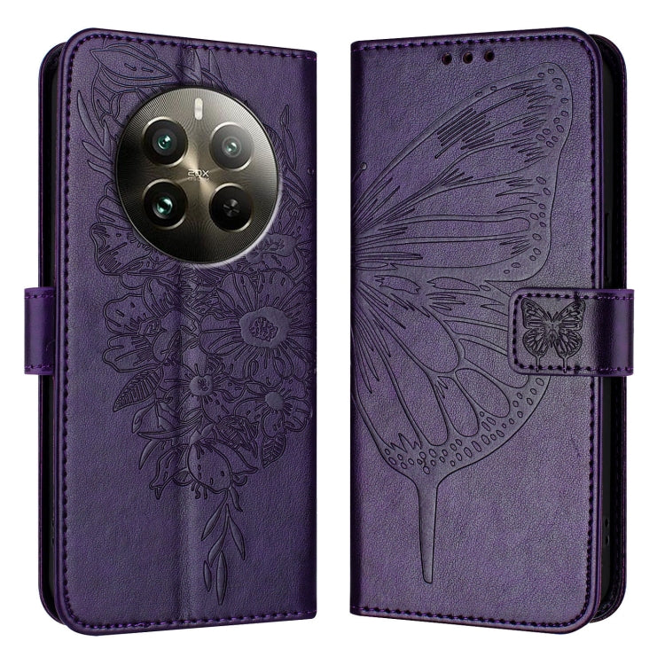 Embossed Butterfly Leather Phone Case, For Realme 12 5G Global, For Realme Note 50 4G Global / C51 4G, For Realme 12 Pro 5G / 12 Pro+ 5G Global, For Realme C67 4G Global, For Realme C67 5G India/Narzo 60x Global, For Realme 11 4G Global