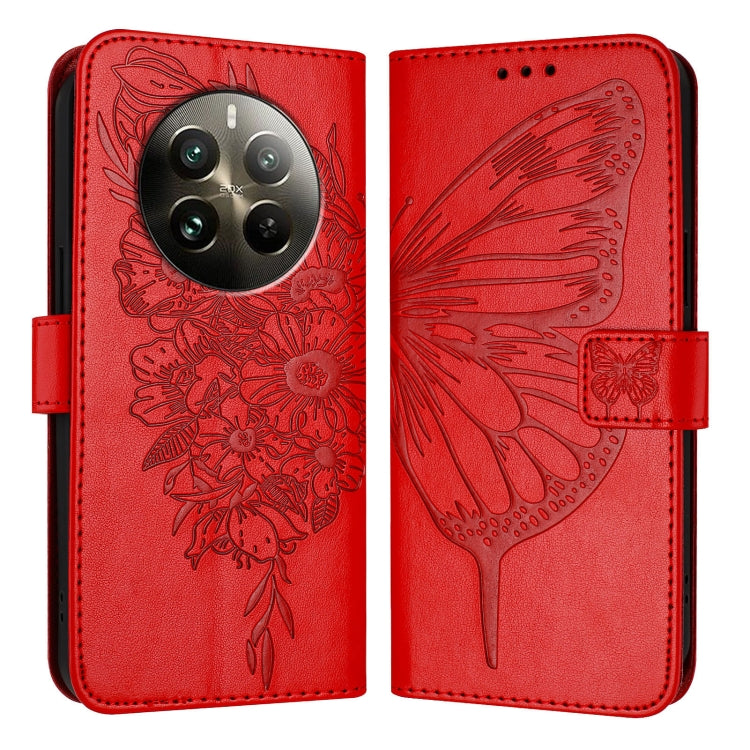 Embossed Butterfly Leather Phone Case, For Realme 12 5G Global, For Realme Note 50 4G Global / C51 4G, For Realme 12 Pro 5G / 12 Pro+ 5G Global, For Realme C67 4G Global, For Realme C67 5G India/Narzo 60x Global, For Realme 11 4G Global