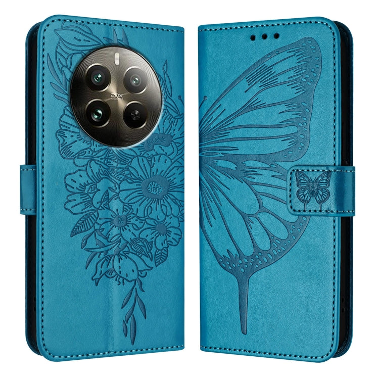 Embossed Butterfly Leather Phone Case, For Realme 12 5G Global, For Realme Note 50 4G Global / C51 4G, For Realme 12 Pro 5G / 12 Pro+ 5G Global, For Realme C67 4G Global, For Realme C67 5G India/Narzo 60x Global, For Realme 11 4G Global