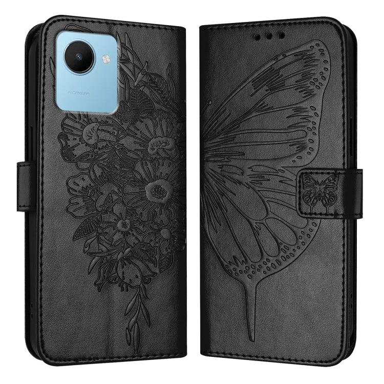 Embossed Butterfly Leather Phone Case, For Realme 10T 5G / 10s 5G / 9i 5G India, For Realme C30 4G/C30s/Narzo 50i Prime, For Realme GT Neo 3T, For Realme V23 / Narzo 50 5G, For Realme C20 / C11 2021 / C21, For Realme C21Y