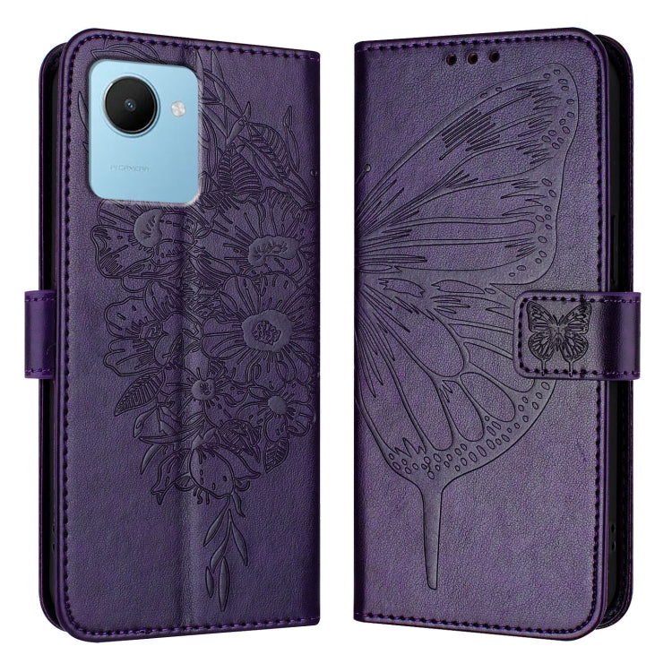 Embossed Butterfly Leather Phone Case, For Realme 10T 5G / 10s 5G / 9i 5G India, For Realme C30 4G/C30s/Narzo 50i Prime, For Realme GT Neo 3T, For Realme V23 / Narzo 50 5G, For Realme C20 / C11 2021 / C21, For Realme C21Y