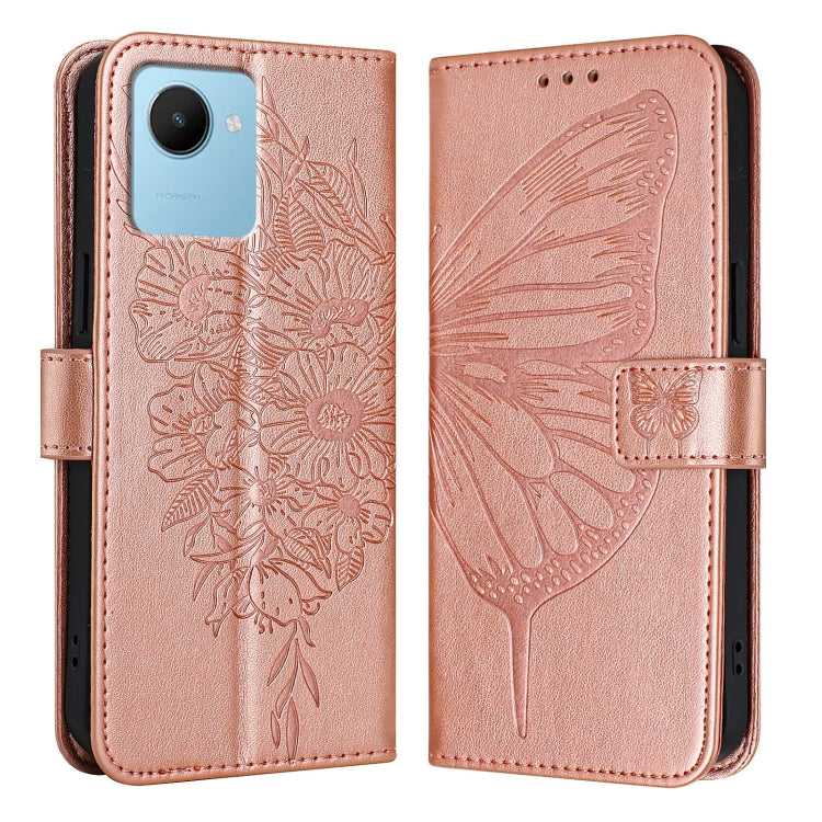Embossed Butterfly Leather Phone Case, For Realme 10T 5G / 10s 5G / 9i 5G India, For Realme C30 4G/C30s/Narzo 50i Prime, For Realme GT Neo 3T, For Realme V23 / Narzo 50 5G, For Realme C20 / C11 2021 / C21, For Realme C21Y