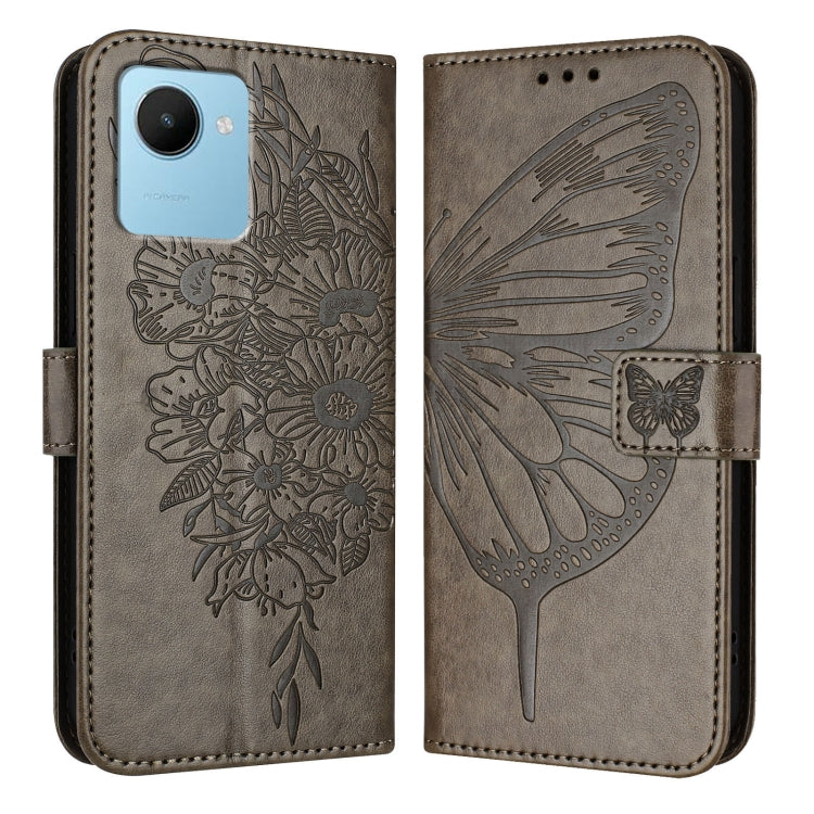 Embossed Butterfly Leather Phone Case, For Realme 10T 5G / 10s 5G / 9i 5G India, For Realme C30 4G/C30s/Narzo 50i Prime, For Realme GT Neo 3T, For Realme V23 / Narzo 50 5G, For Realme C20 / C11 2021 / C21, For Realme C21Y