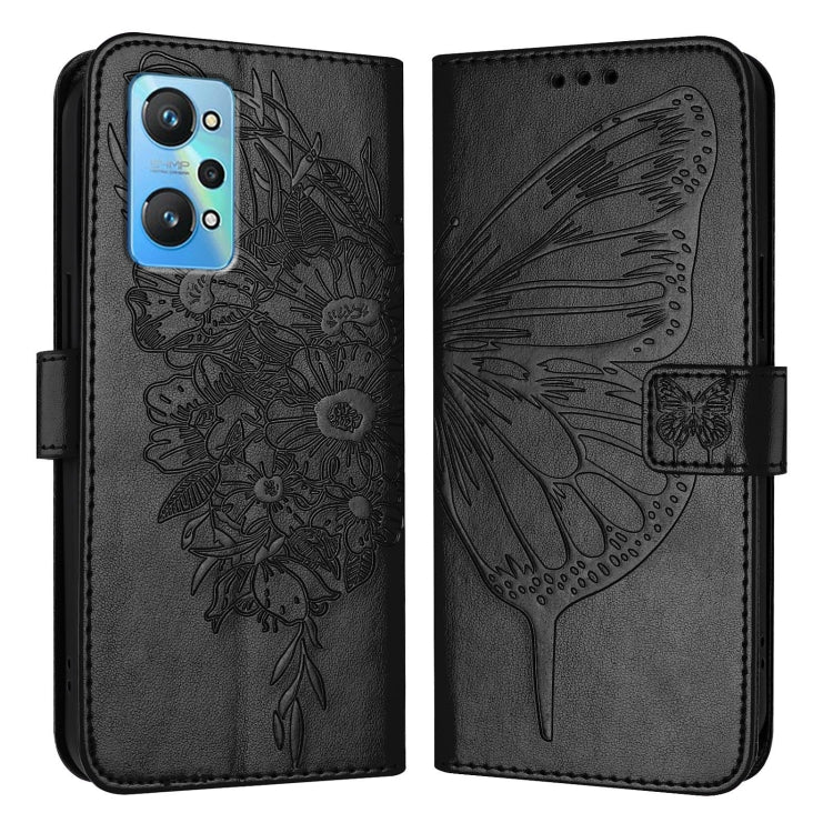 Embossed Butterfly Leather Phone Case, For Realme 10T 5G / 10s 5G / 9i 5G India, For Realme C30 4G/C30s/Narzo 50i Prime, For Realme GT Neo 3T, For Realme V23 / Narzo 50 5G, For Realme C20 / C11 2021 / C21, For Realme C21Y
