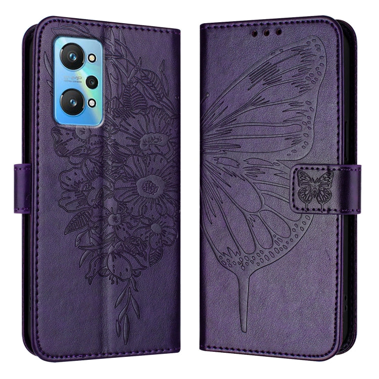 Embossed Butterfly Leather Phone Case, For Realme 10T 5G / 10s 5G / 9i 5G India, For Realme C30 4G/C30s/Narzo 50i Prime, For Realme GT Neo 3T, For Realme V23 / Narzo 50 5G, For Realme C20 / C11 2021 / C21, For Realme C21Y