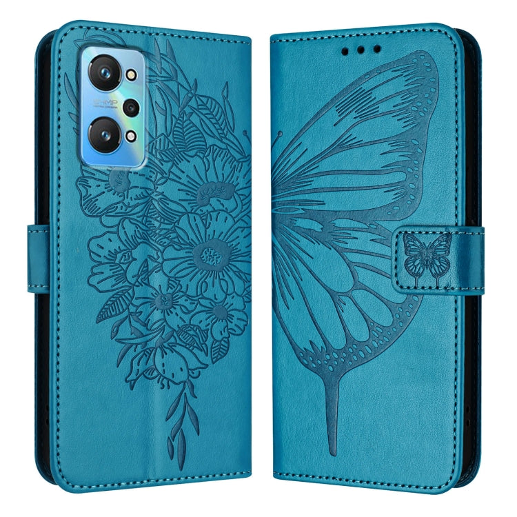 Embossed Butterfly Leather Phone Case, For Realme 10T 5G / 10s 5G / 9i 5G India, For Realme C30 4G/C30s/Narzo 50i Prime, For Realme GT Neo 3T, For Realme V23 / Narzo 50 5G, For Realme C20 / C11 2021 / C21, For Realme C21Y