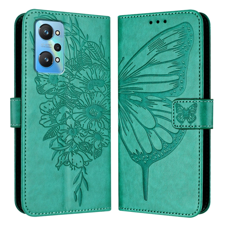 Embossed Butterfly Leather Phone Case, For Realme 10T 5G / 10s 5G / 9i 5G India, For Realme C30 4G/C30s/Narzo 50i Prime, For Realme GT Neo 3T, For Realme V23 / Narzo 50 5G, For Realme C20 / C11 2021 / C21, For Realme C21Y