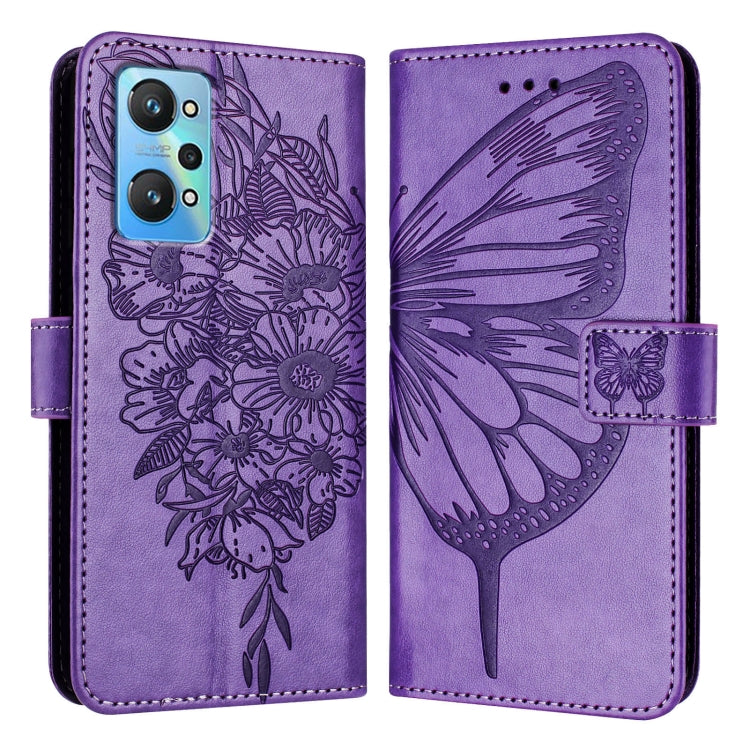 Embossed Butterfly Leather Phone Case, For Realme 10T 5G / 10s 5G / 9i 5G India, For Realme C30 4G/C30s/Narzo 50i Prime, For Realme GT Neo 3T, For Realme V23 / Narzo 50 5G, For Realme C20 / C11 2021 / C21, For Realme C21Y