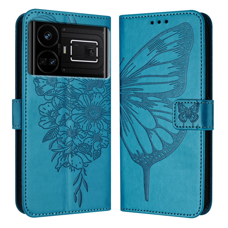 Embossed Butterfly Leather Phone Case, For Realme GT5 240W / GT5 5G, For Realme 11 5G Global / 11X 5G, For Realme C53 India/Narzo N53 4G Global, For Realme Narzo 60 Pro Global, For Realme C65 4G Global, For Realme C33 2022 / C33 2023 Global