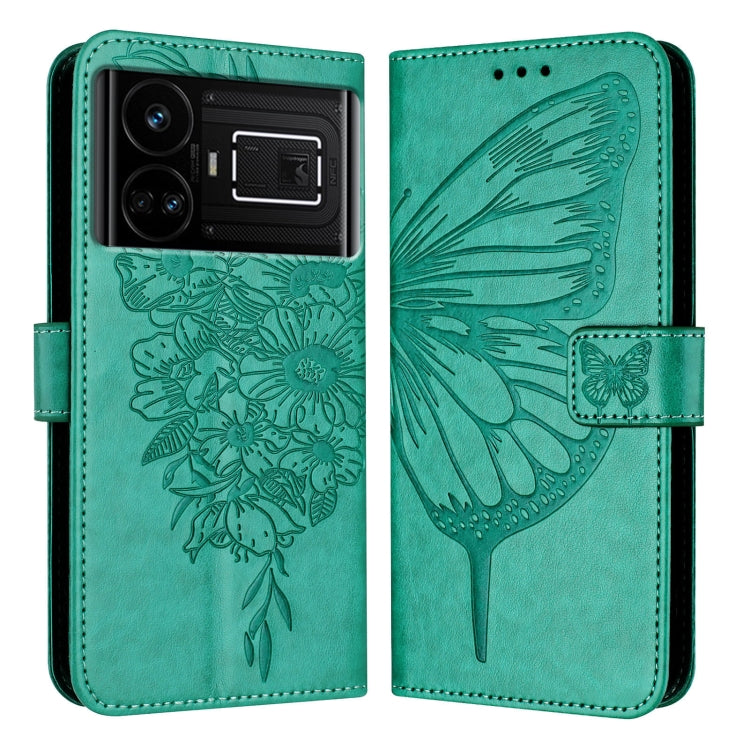 Embossed Butterfly Leather Phone Case, For Realme GT5 240W / GT5 5G, For Realme 11 5G Global / 11X 5G, For Realme C53 India/Narzo N53 4G Global, For Realme Narzo 60 Pro Global, For Realme C65 4G Global, For Realme C33 2022 / C33 2023 Global