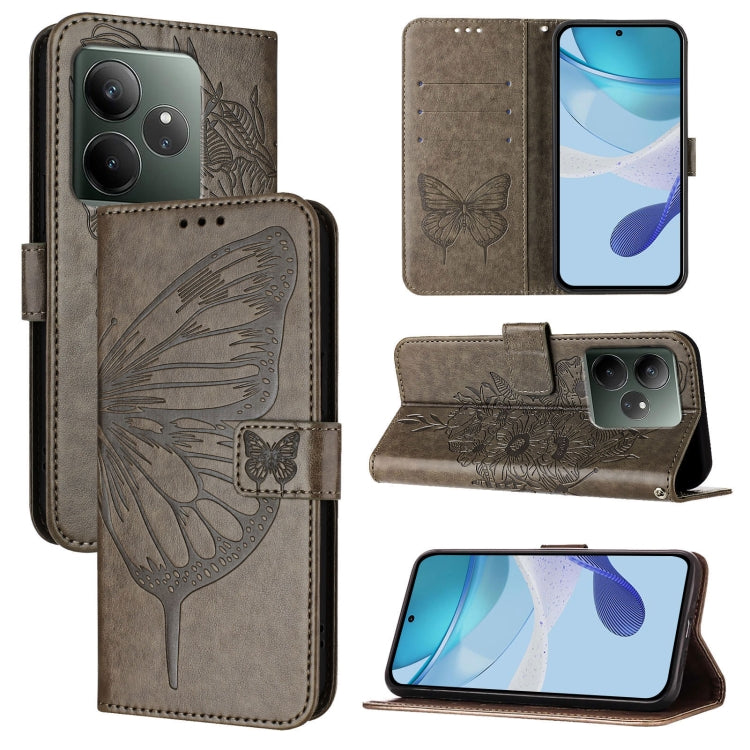 Embossed Butterfly Leather Phone Case, For Realme 14 Pro, For Realme GT7 Pro 5G, For Realme 13 Pro / 13 Pro+ 5G, For Realme GT 6 5G Global, For Realme GT 6T 5G Global, For Realme 12+ Global/Narzo 70 Pro India