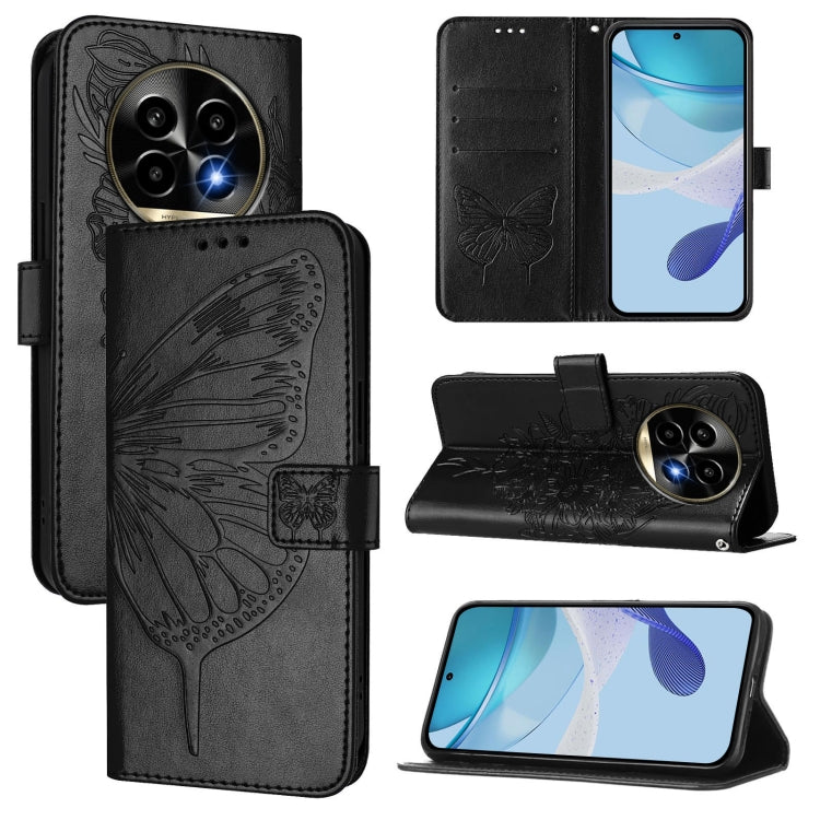 Embossed Butterfly Leather Phone Case, For Realme 14 Pro, For Realme GT7 Pro 5G, For Realme 13 Pro / 13 Pro+ 5G, For Realme GT 6 5G Global, For Realme GT 6T 5G Global, For Realme 12+ Global/Narzo 70 Pro India