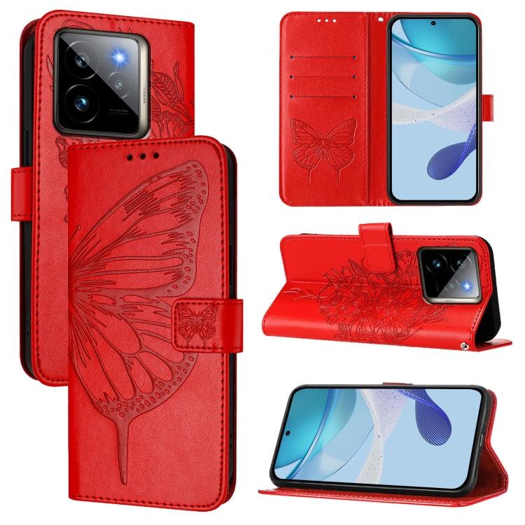 Embossed Butterfly Leather Phone Case, For Realme 14 Pro, For Realme GT7 Pro 5G, For Realme 13 Pro / 13 Pro+ 5G, For Realme GT 6 5G Global, For Realme GT 6T 5G Global, For Realme 12+ Global/Narzo 70 Pro India