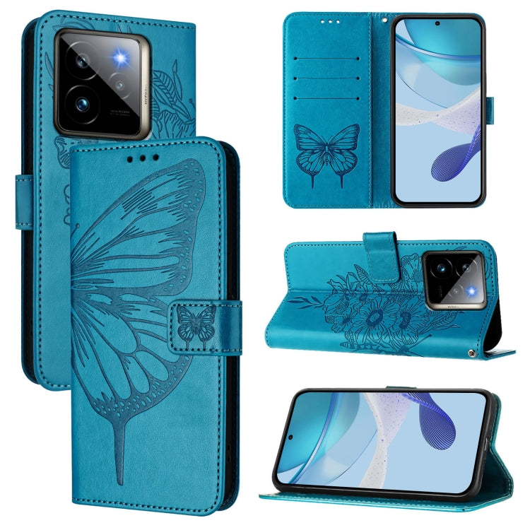 Embossed Butterfly Leather Phone Case, For Realme 14 Pro, For Realme GT7 Pro 5G, For Realme 13 Pro / 13 Pro+ 5G, For Realme GT 6 5G Global, For Realme GT 6T 5G Global, For Realme 12+ Global/Narzo 70 Pro India