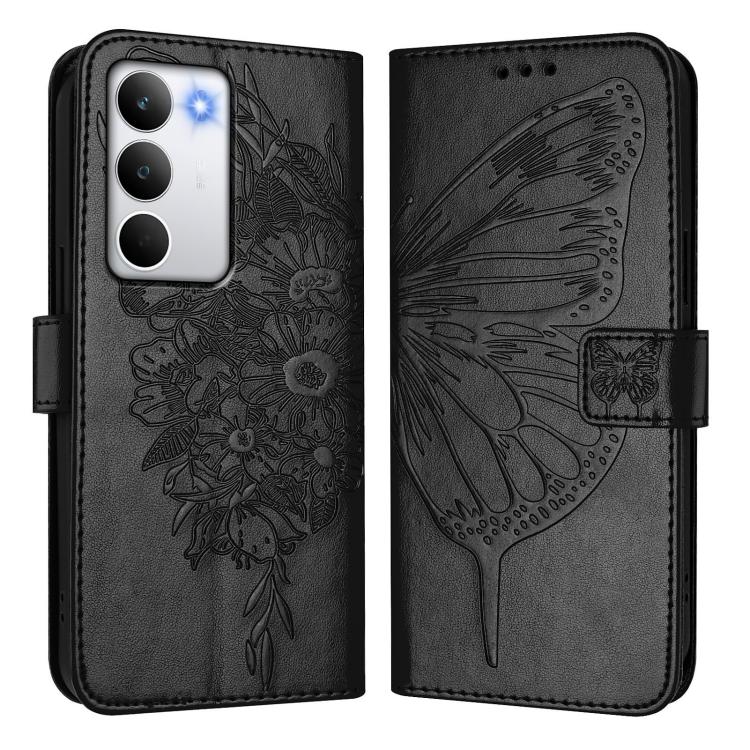 Embossed Butterfly Leather Phone Case, For Realme C71 4G Global, For Realme Neo7 Turbo 5G, For Realme V70 / 14x Global / C75 5G, For Realme Narzo 80 Pro / 14 Pro 5G India, For Realme 14 5G Global / P3 5G India, For Realme 14 Pro+