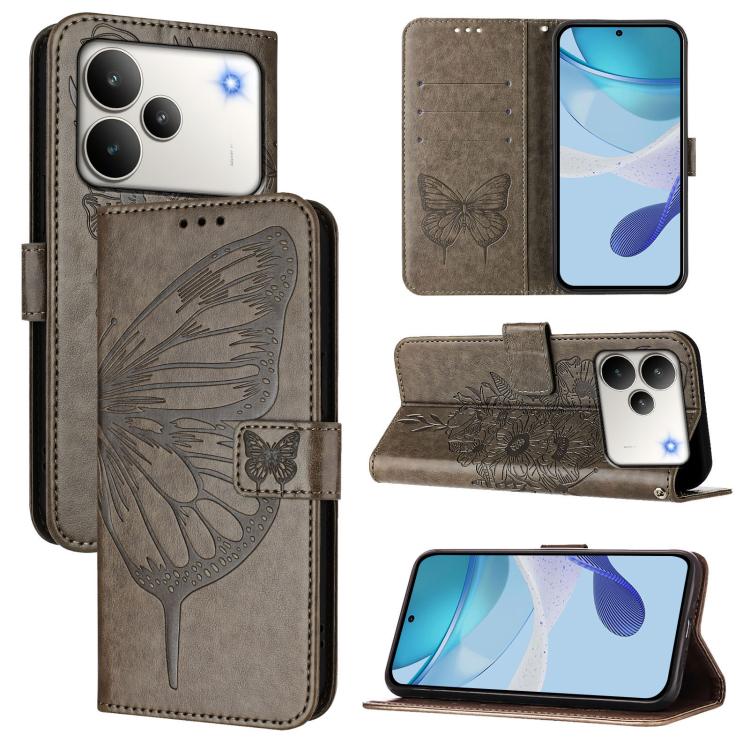 Embossed Butterfly Leather Phone Case, For Realme C85 5G / 15x 5G India, For Realme P4 Pro 5G, For Realme P4, For Realme 15T Global, For Realme C71 4G India, For Realme 15 5G / Realme 15 Pro 5G