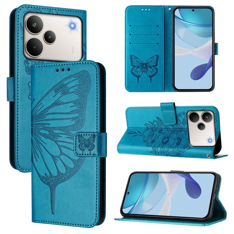 Embossed Butterfly Leather Phone Case, For Realme C85 5G / 15x 5G India, For Realme P4 Pro 5G, For Realme P4, For Realme 15T Global, For Realme C71 4G India, For Realme 15 5G / Realme 15 Pro 5G