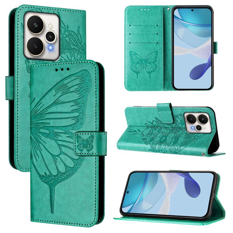 Embossed Butterfly Leather Phone Case, For Realme C85 5G / 15x 5G India, For Realme P4 Pro 5G, For Realme P4, For Realme 15T Global, For Realme C71 4G India, For Realme 15 5G / Realme 15 Pro 5G